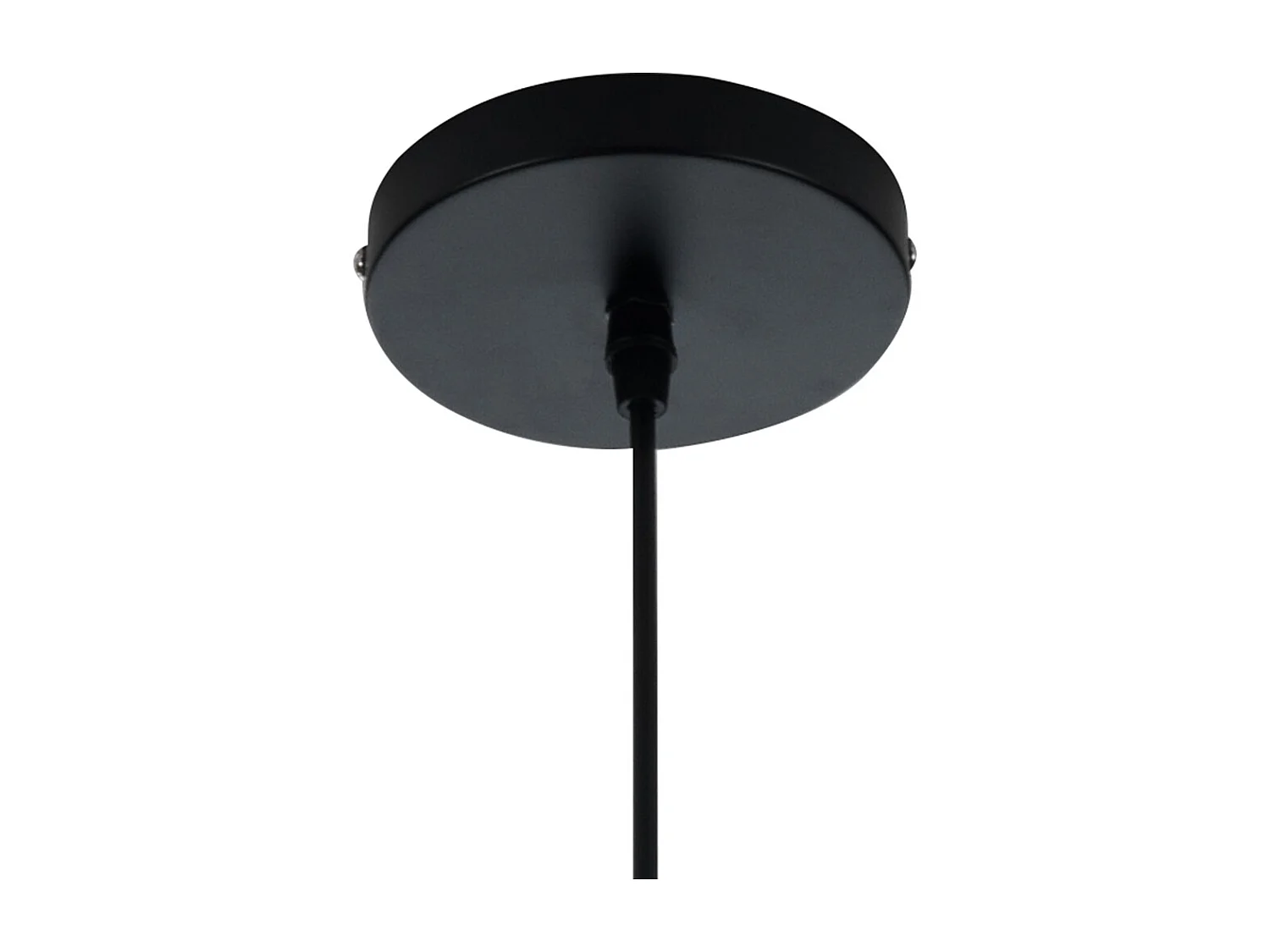 Lustre suspendu moderne en métal noir tressé avec câble réglable Ø50 Spider