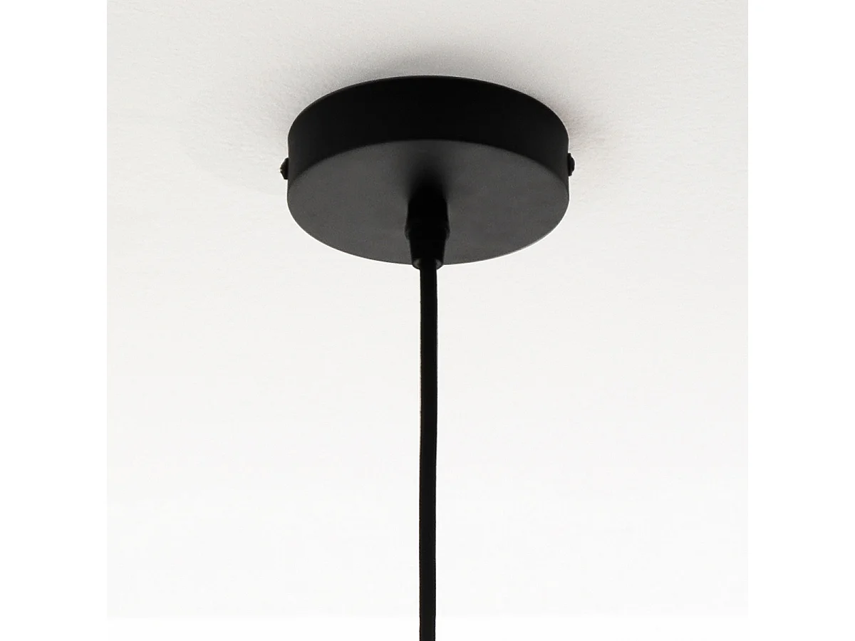 Lampadario a sospensione in vetro fumé Ø30 cm design moderno Yuna