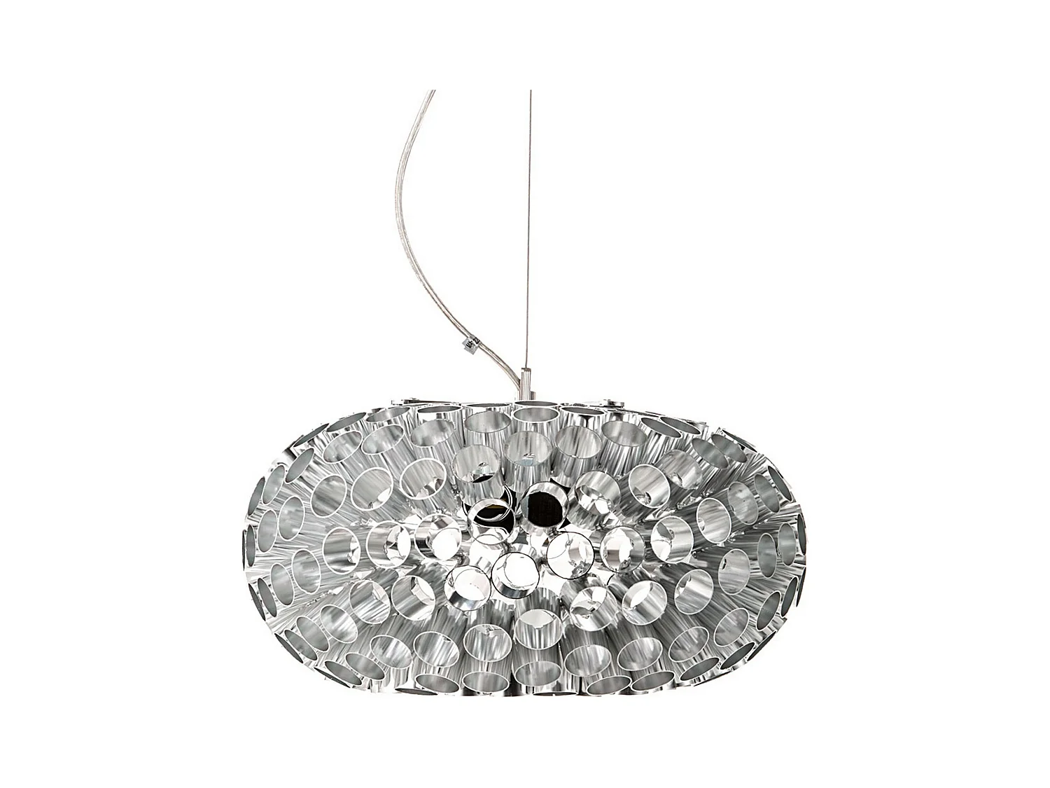 Lustre FOG en métal chromé