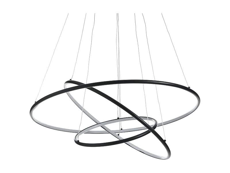 Lampadario a sospensione a led con anelli intrecciati Ø80 cm Kering