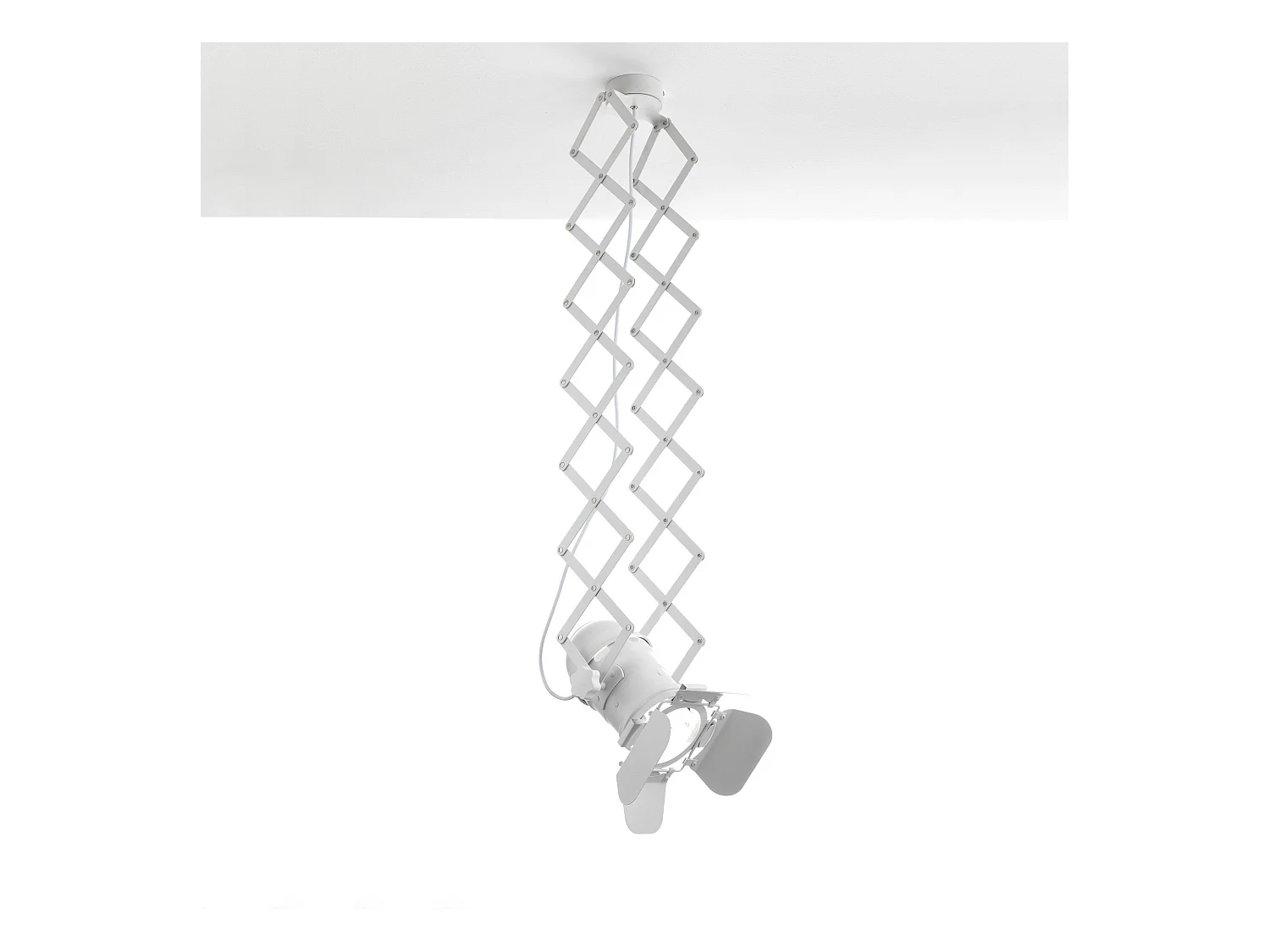 Lampadario a pantografo FLEXIBLE WHITE