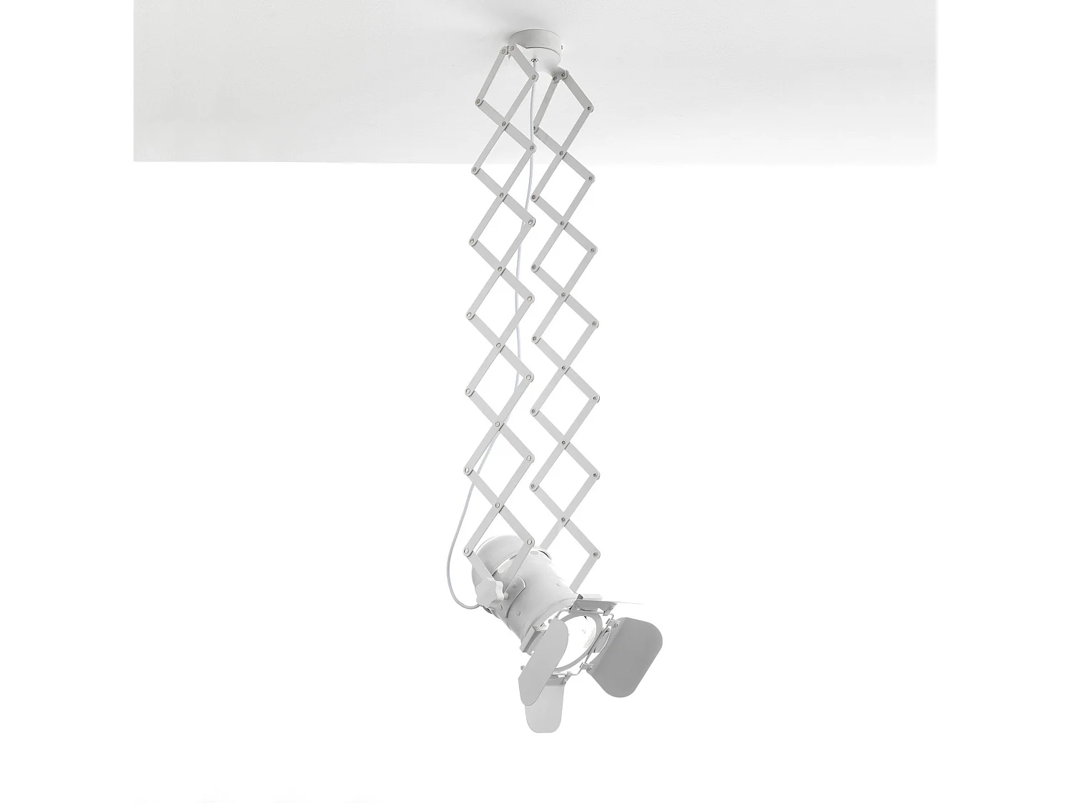 Lámpara de araña a pantógrafo FLEXIBLE WHITE
