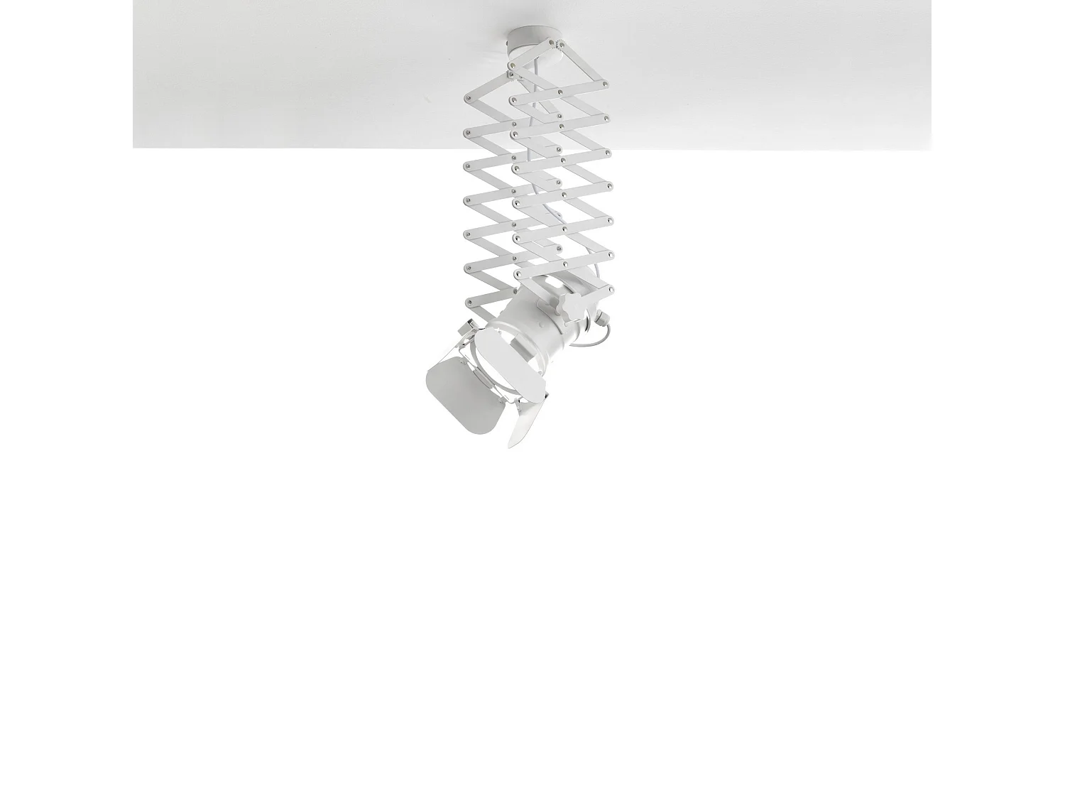 Lustre pantographe FLEXIBLE BLANC