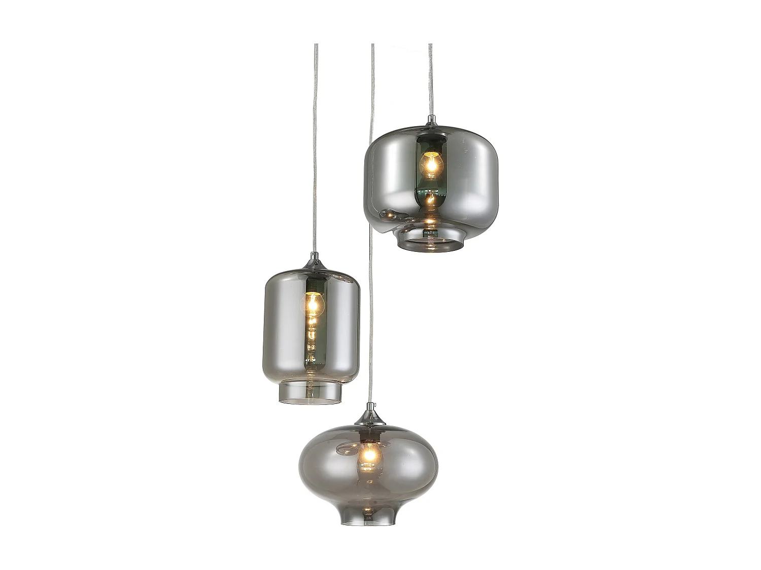 Lampadario MARDIE SMOKED MIRROR