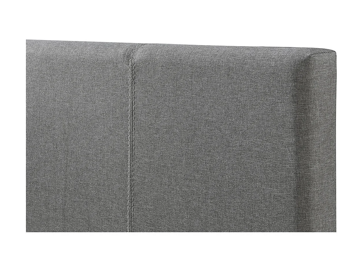 Letto estraibile bambino 90 x 195 cm tessuto grigio MACCO