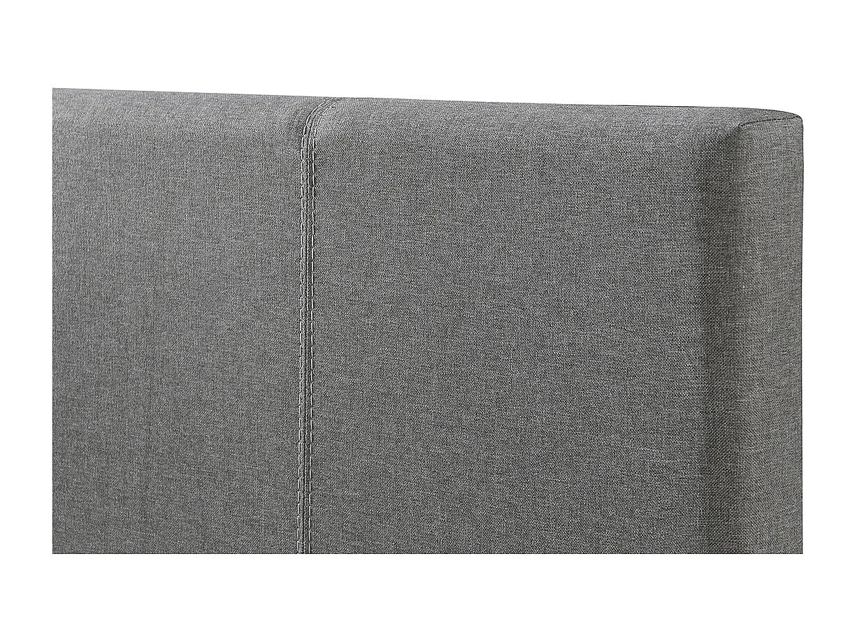 Letto estraibile bambino 90 x 195 cm tessuto grigio MACCO