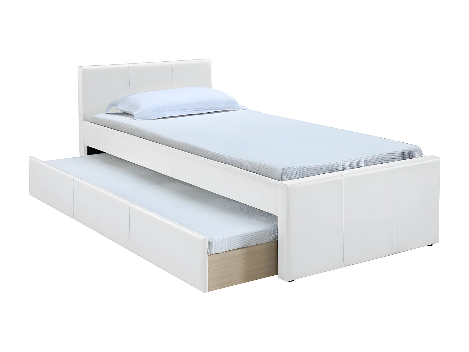 Ausziehbett 90 x 195 cm Weiß MACCO