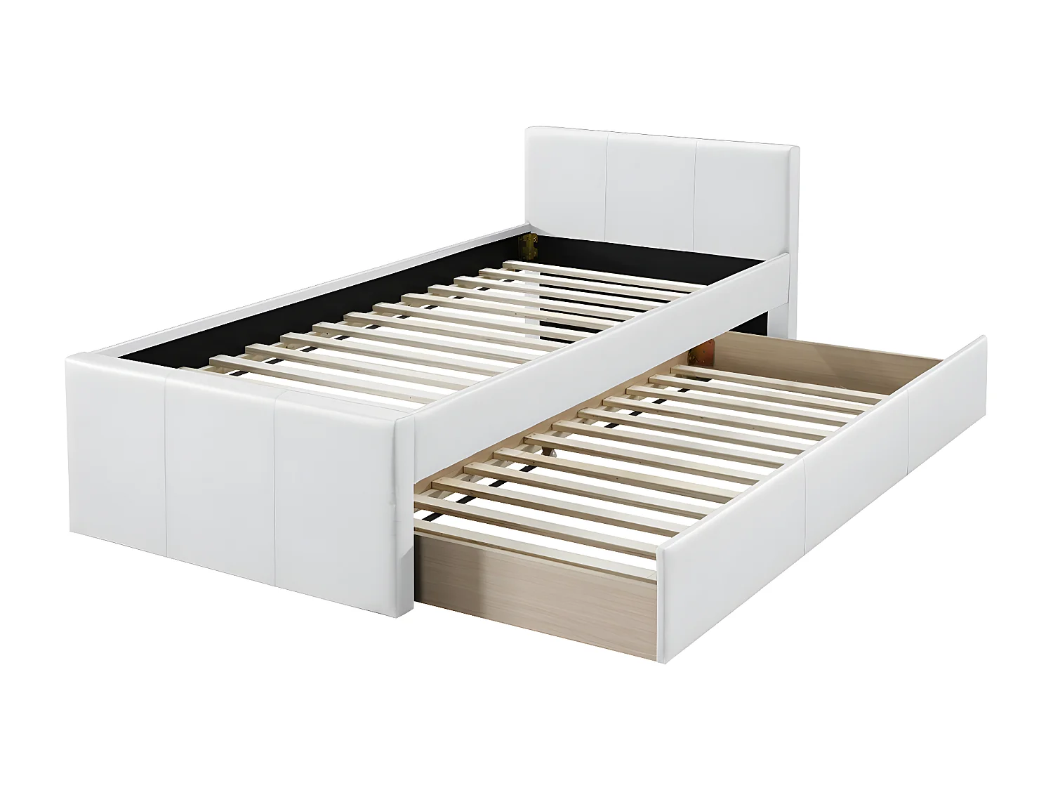 Ausziehbett 90 x 195 cm Weiß MACCO