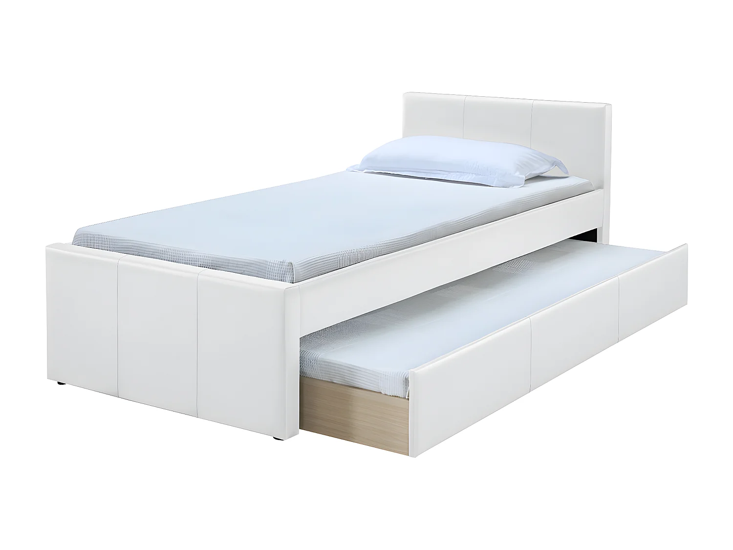 Ausziehbett 90 x 195 cm Weiß MACCO