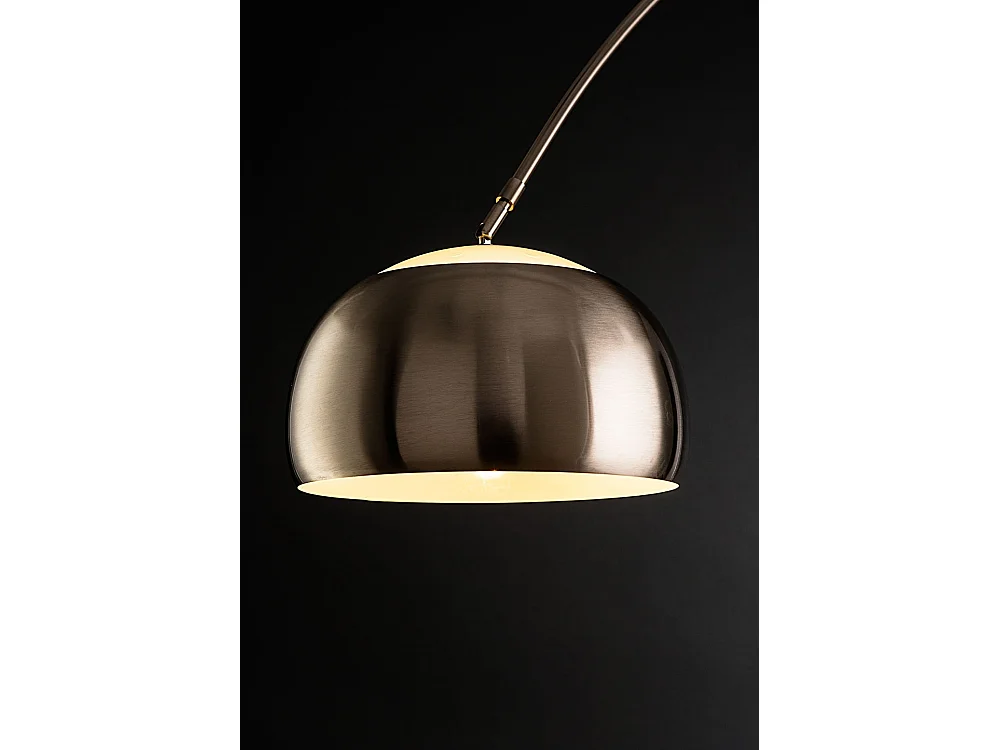 Lampe en arc en métal avec base en marbre h220 cm Bow