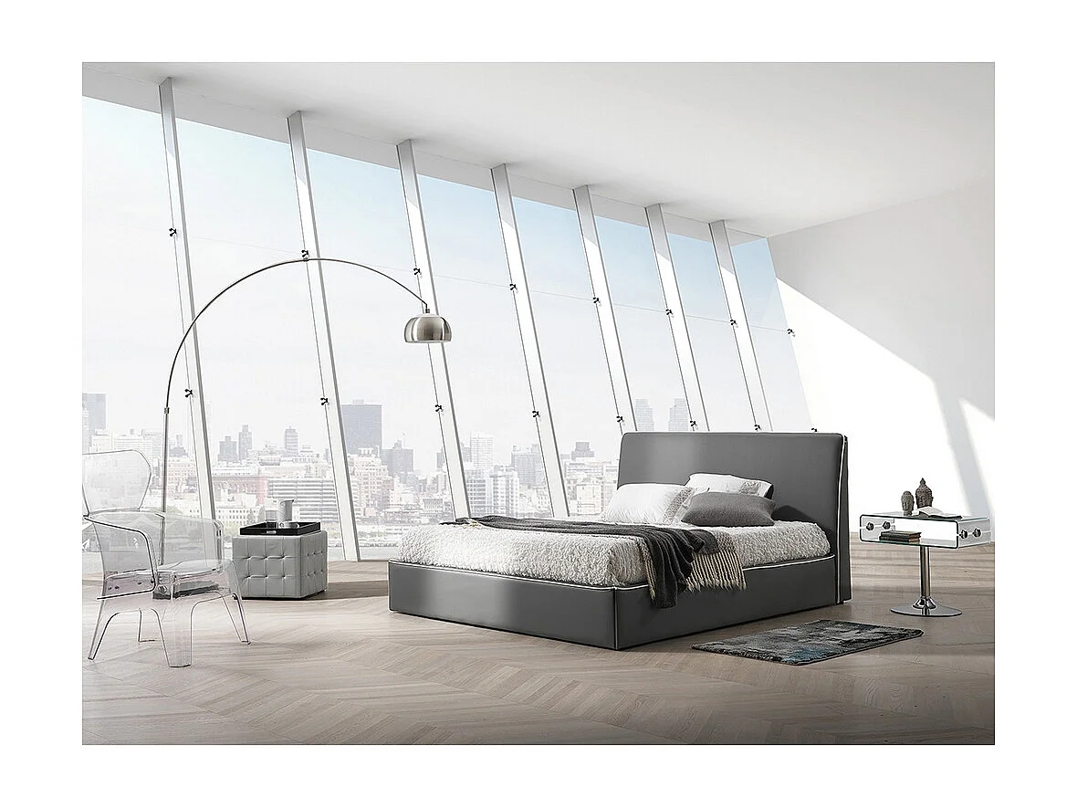 Lampe en arc en métal avec base en marbre h220 cm Bow