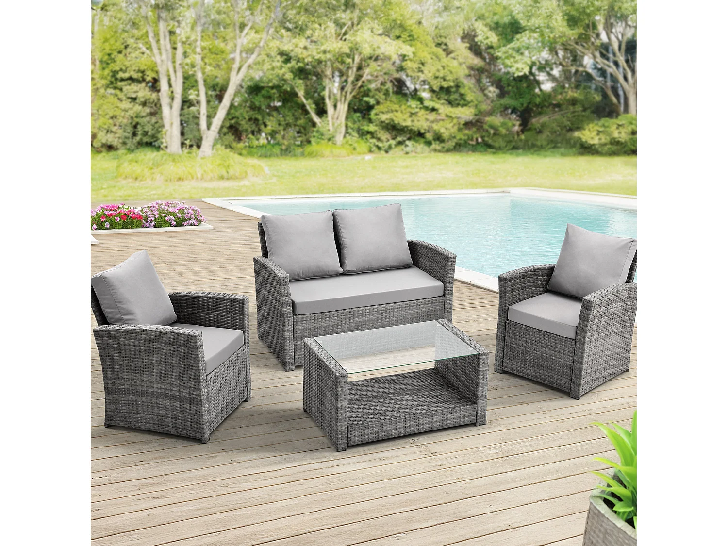 Ensemble en poly rotin