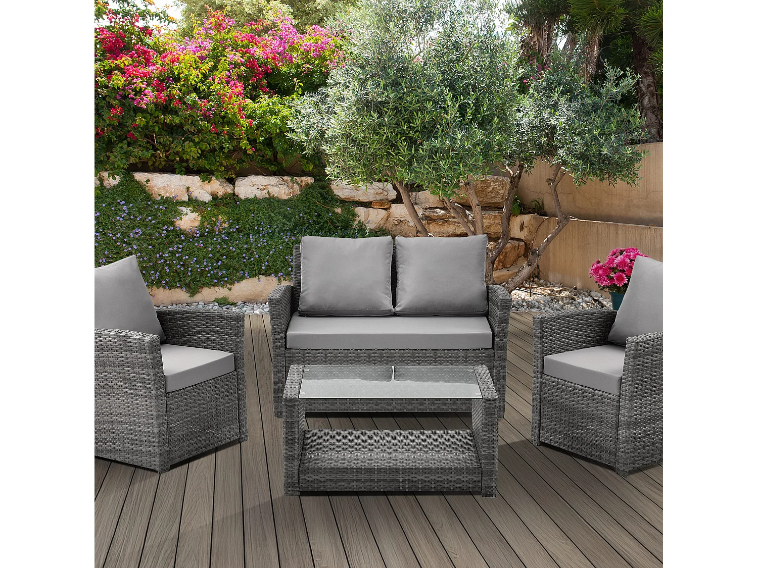 Ensemble en poly rotin