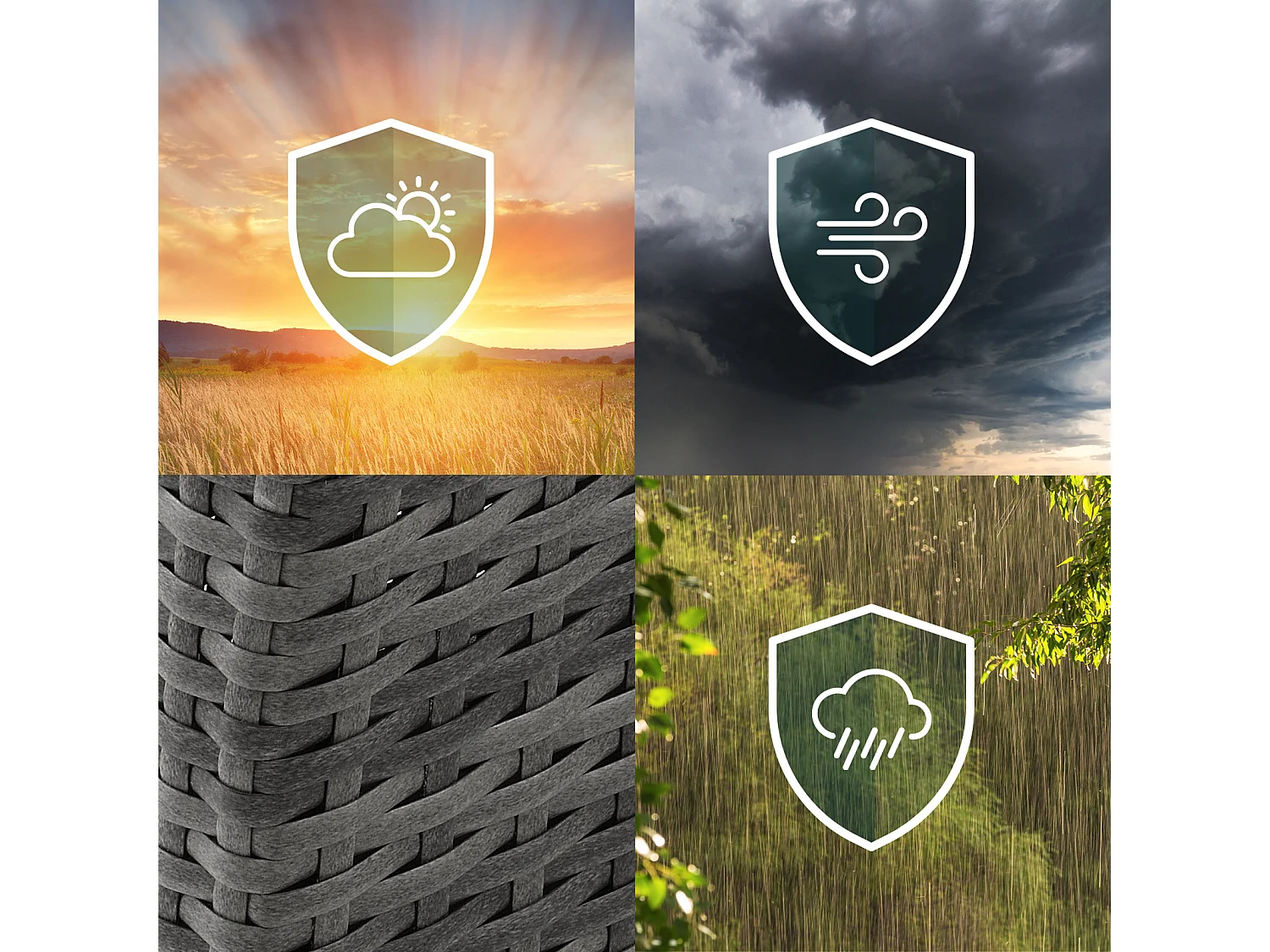 Ensemble en poly rotin