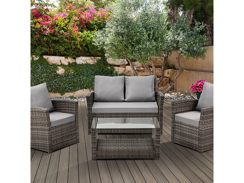 Ensemble en poly rotin