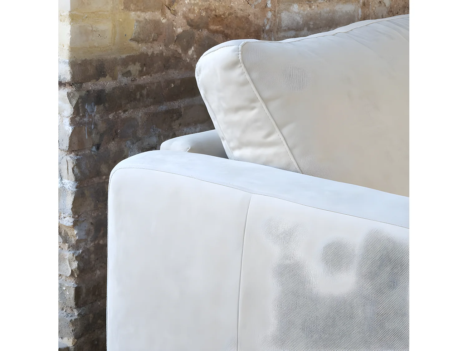 Canapé d'angle textile Beige (400) 251x85