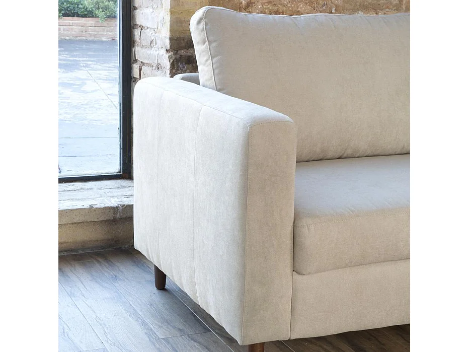 Canapé d'angle textile Beige (400) 251x85