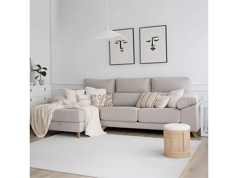 Canapé d'angle textile Beige (405) 295x103