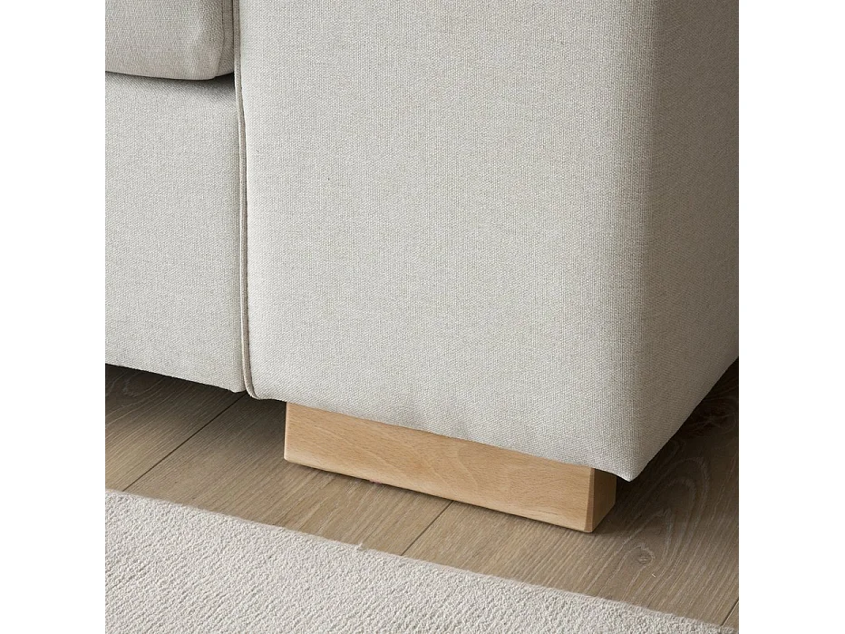 Canapé effet bois Beige 281x95