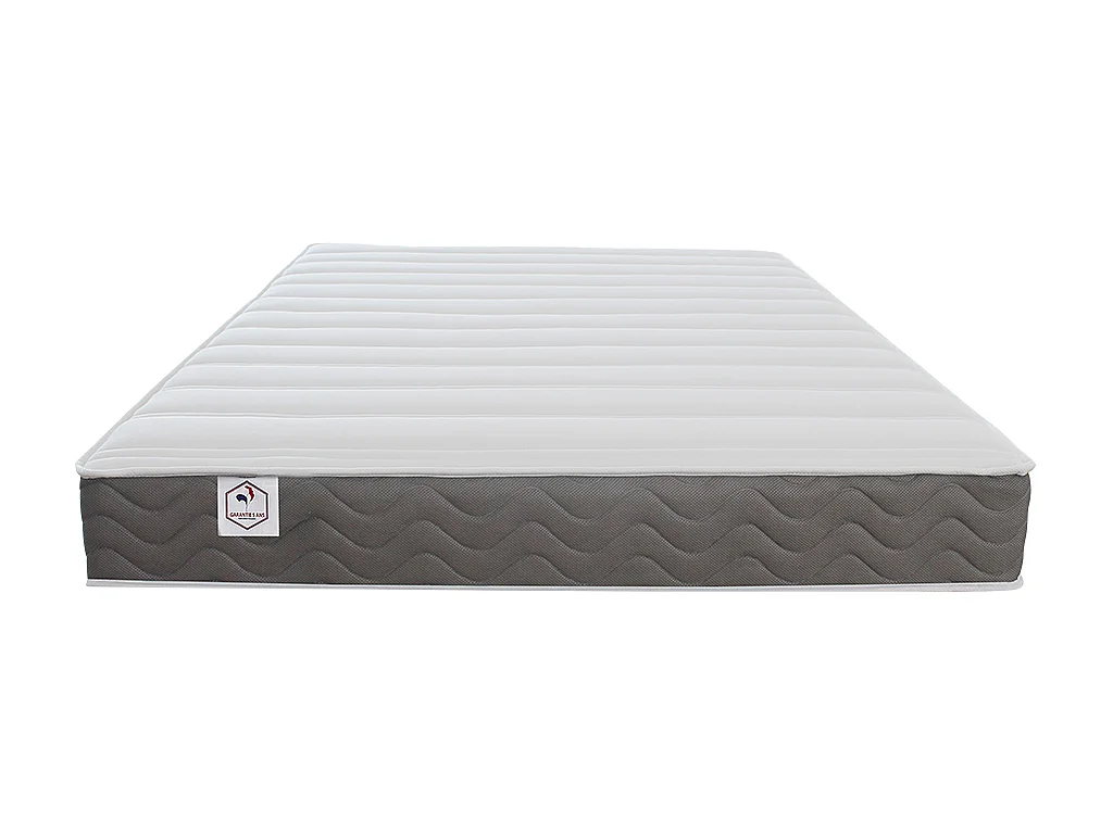 Ensemble 160 x 200 cm sommier coffre avec tiroir blanc + matelas mousse HD mémoire de forme et tissu 3D respirant ép.18cm - HEAVEN de YSMÉE