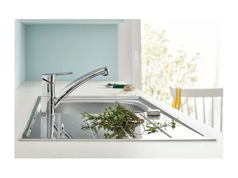 Misturador monocomando para lava-louça GROHE Start Eco - Bica baixa, Cromado, Garantia de 5 anos