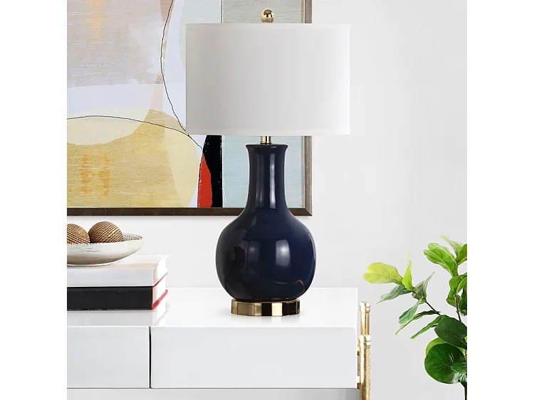 Lampe de table Bleu marine 38 X 38 X 69.85 cm - Rosemarie