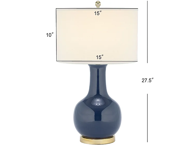 Lampe de table Bleu marine 38 X 38 X 69.85 cm - Rosemarie