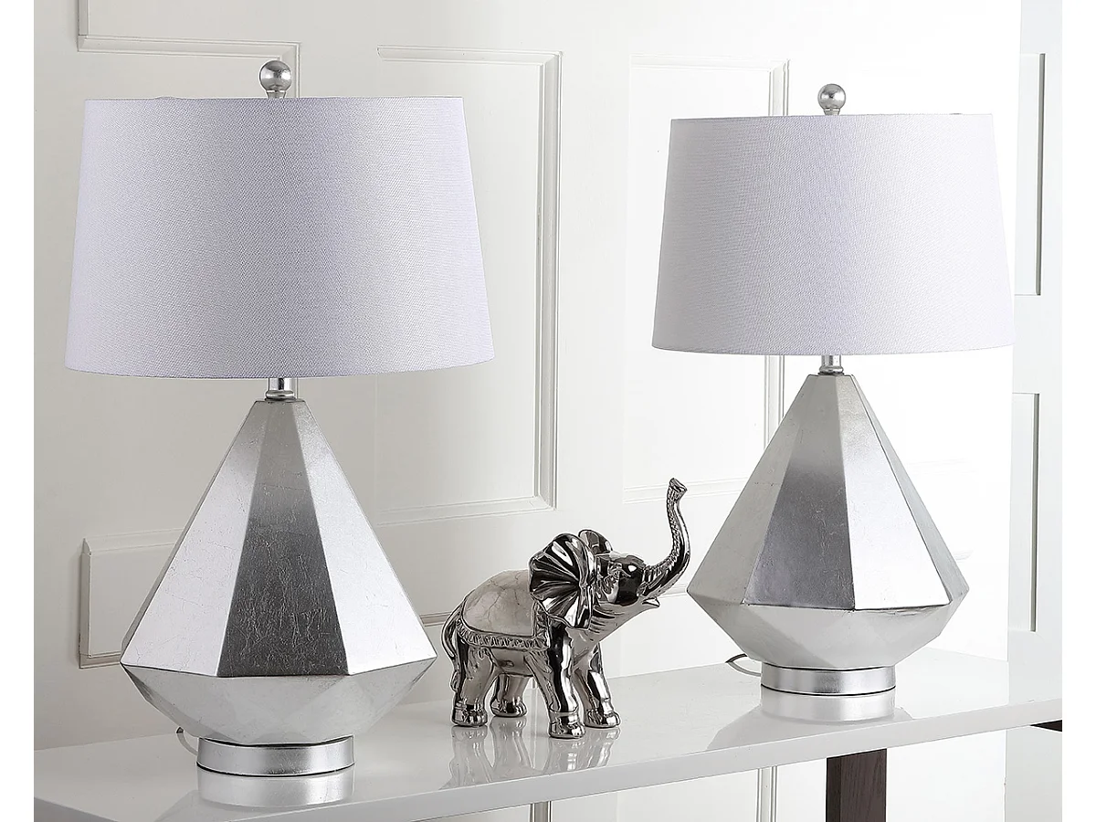 Lot de 2 Lampe de table Feuille d'argent 41 X 41 X 69.85 cm - Ardelle