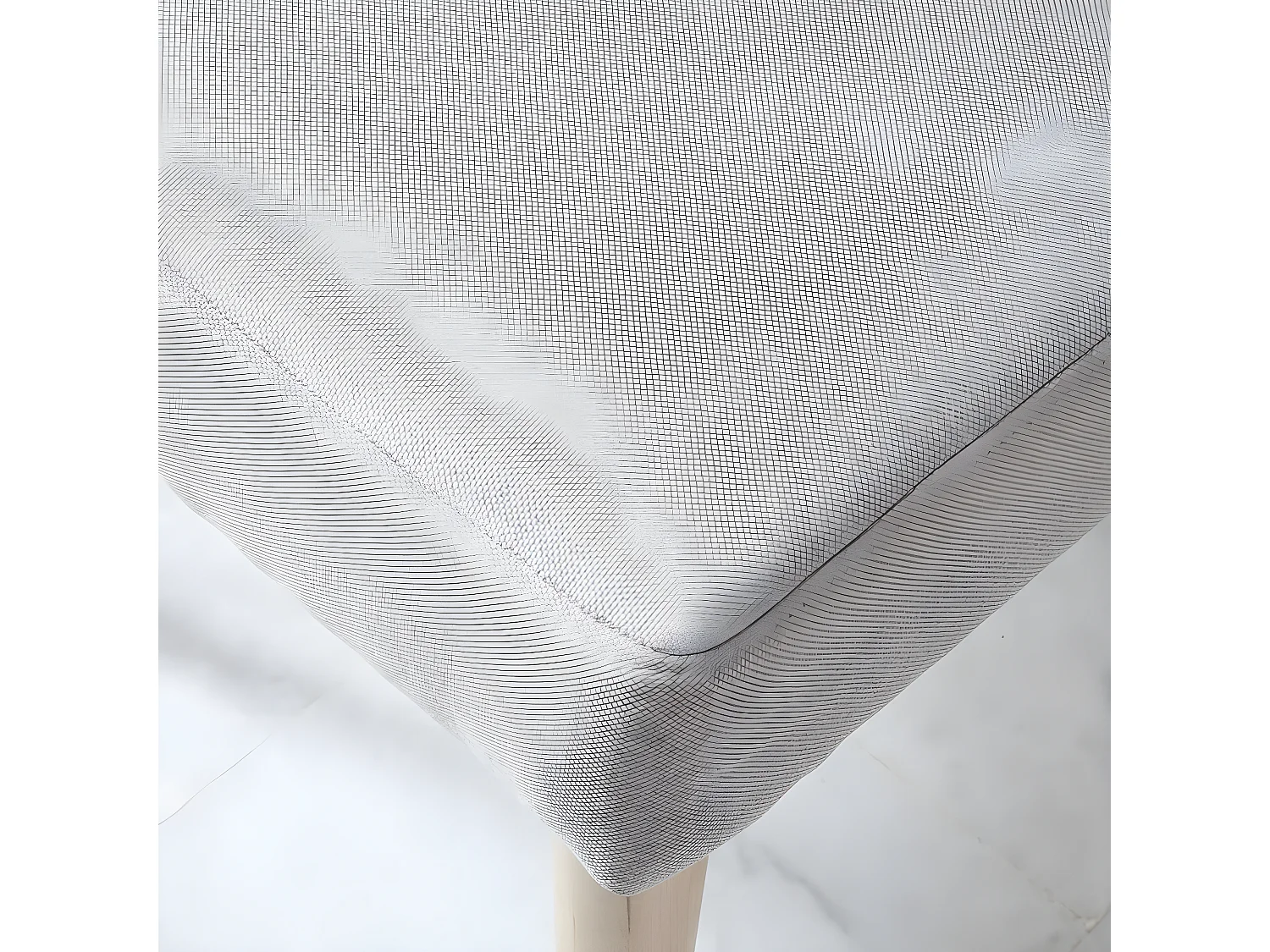 Sedia in tessuto legno / sciuma pu / tessile Grigio 59x96