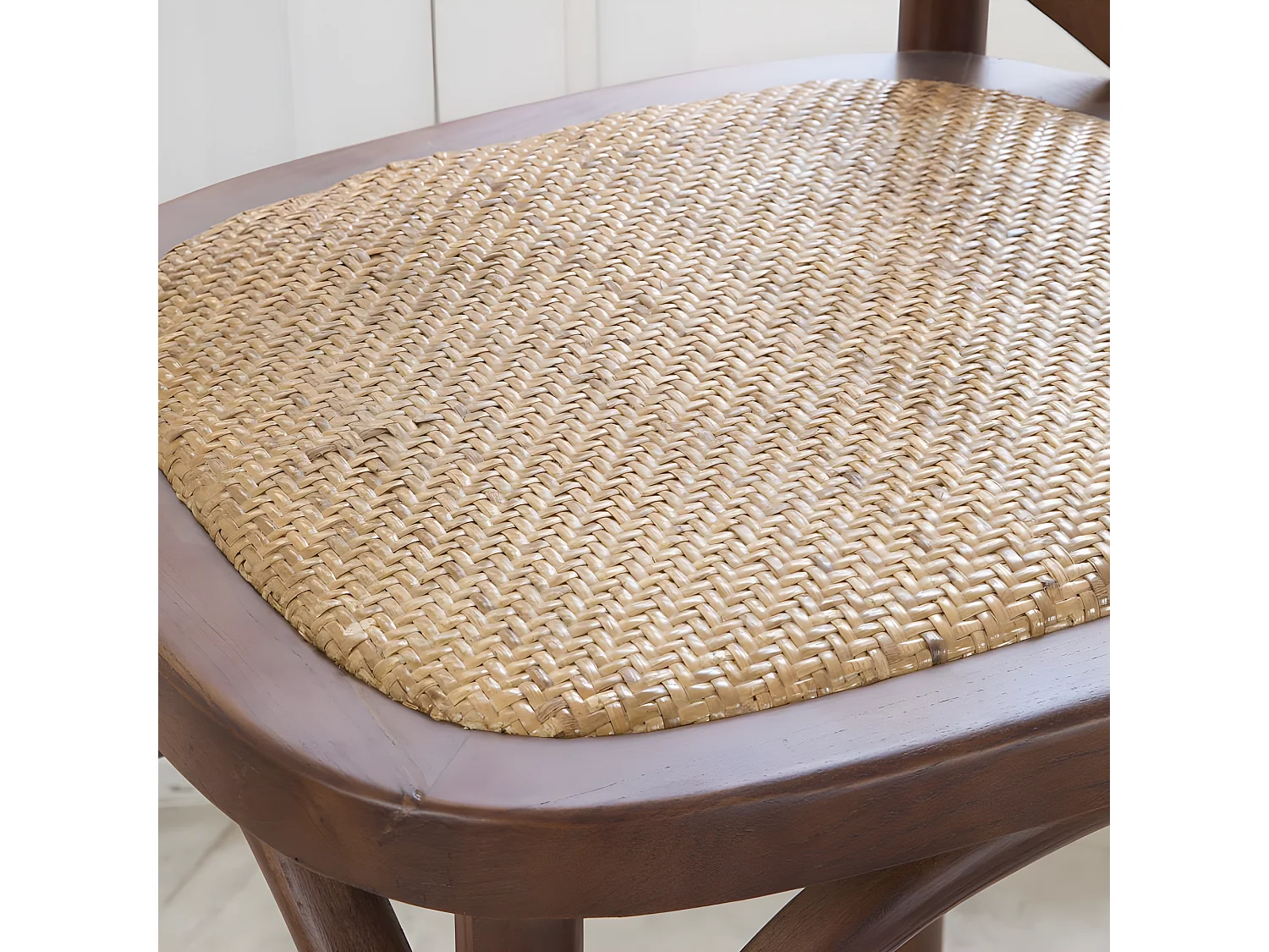 Chaise en bois massif Noyer 46x87