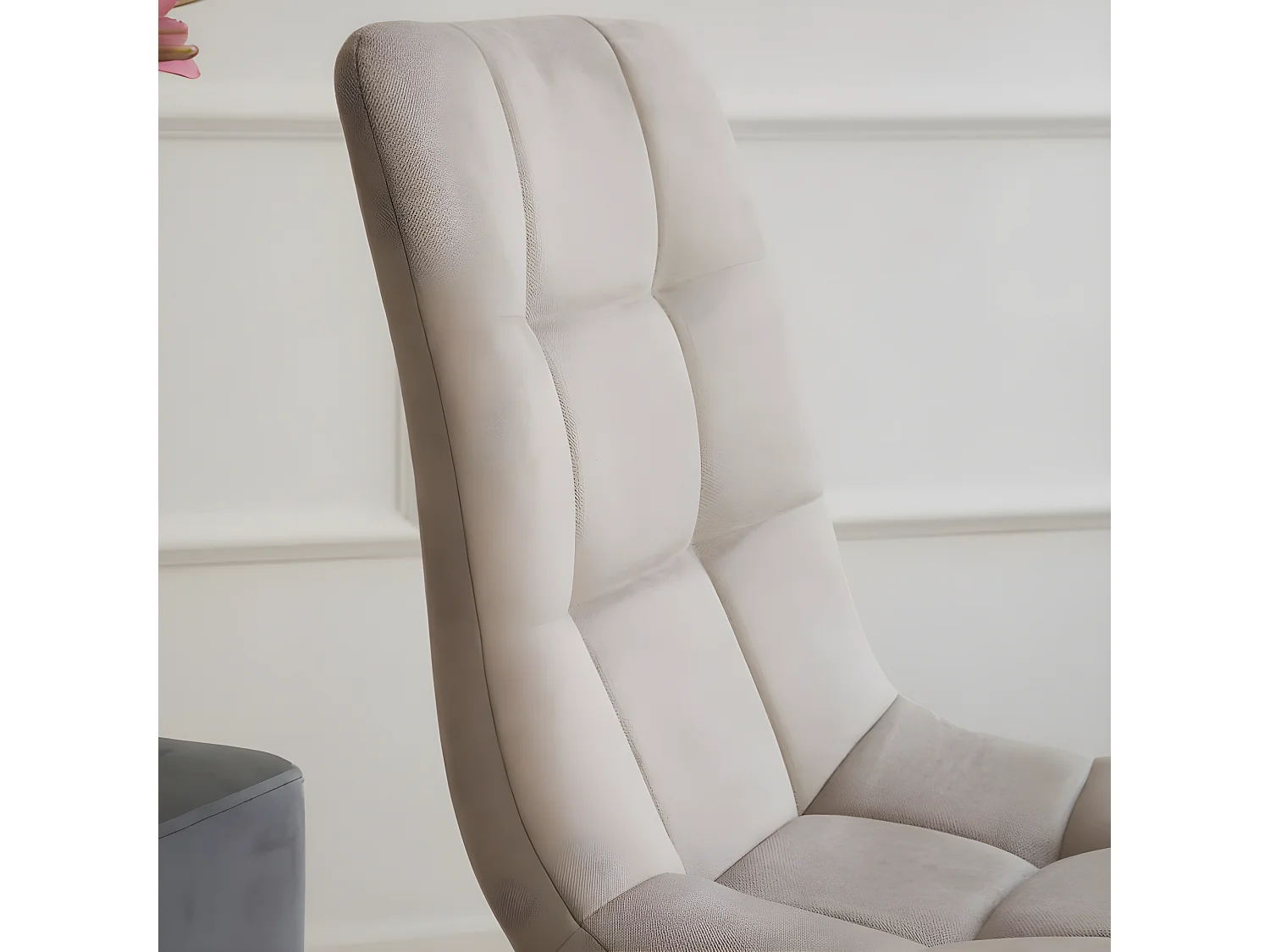 Sedia in tessuto tessuto Beige 55x88