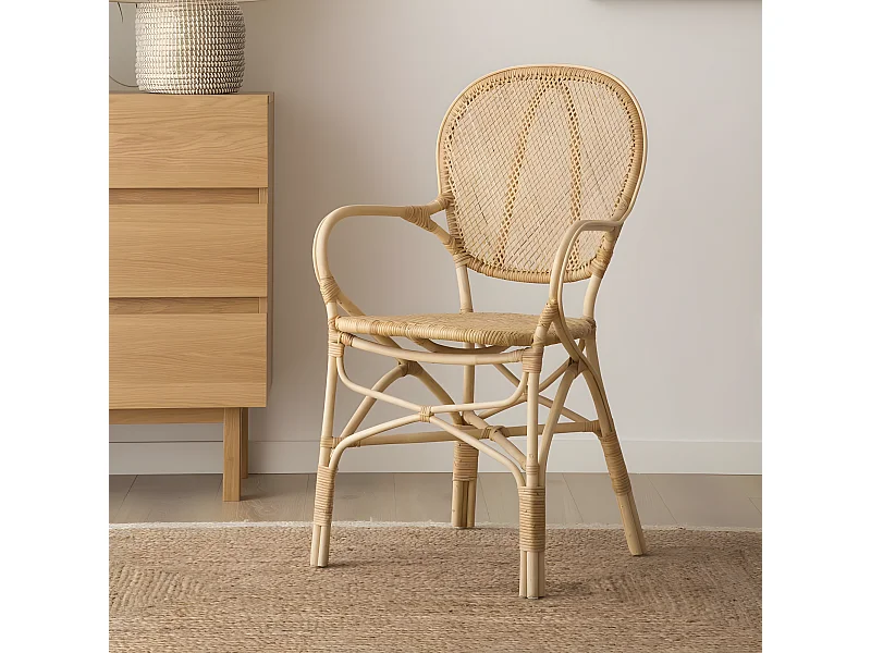 Chaise en rotin naturel 54x92