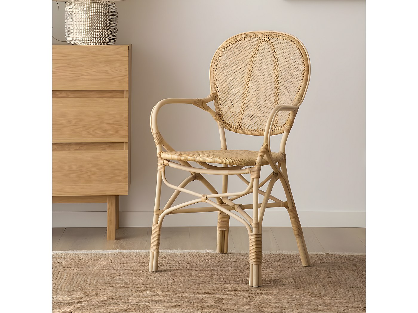 Sedia rattan Naturale 58x92
