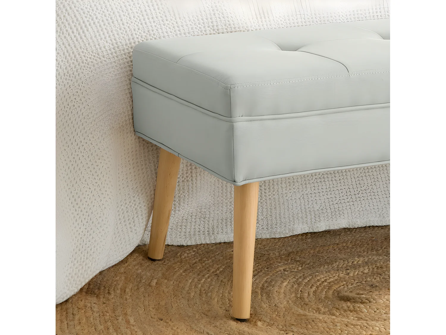 Banc en mdf Gris 119x43