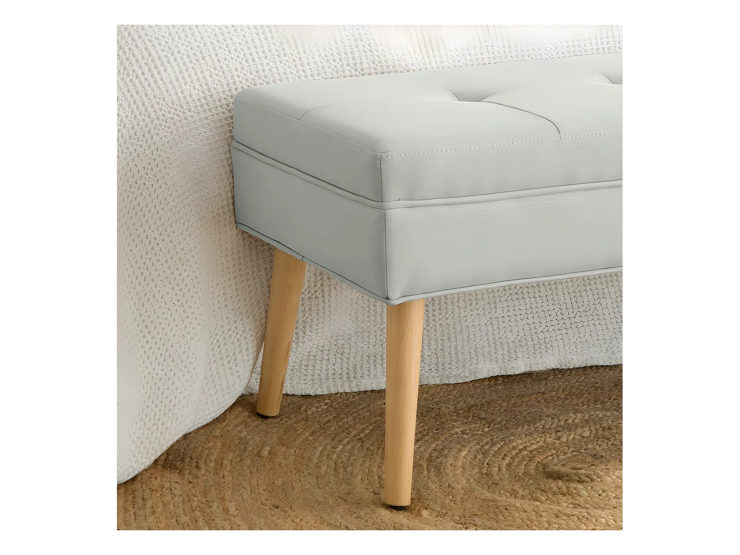 Banc en mdf Gris 119x43