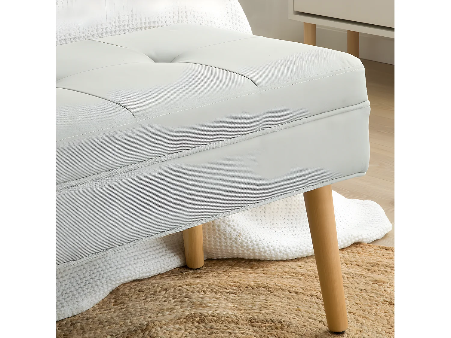 Banc en mdf Gris 119x43