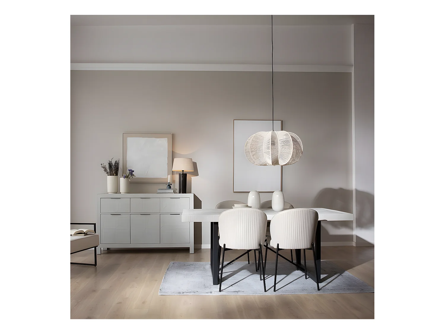 Tavolo da pranzo legno massiccio di araucaria bianco 100x76