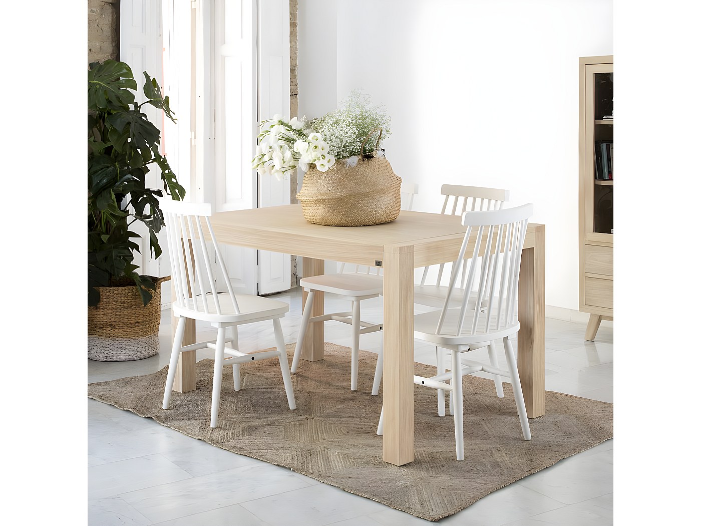 Tavolo Allungabile Firenze In Legno 90x78,5x90cm - Made In Italy, Per Cucina E Soggiorno, Colore Noce Naturale - Foto 13