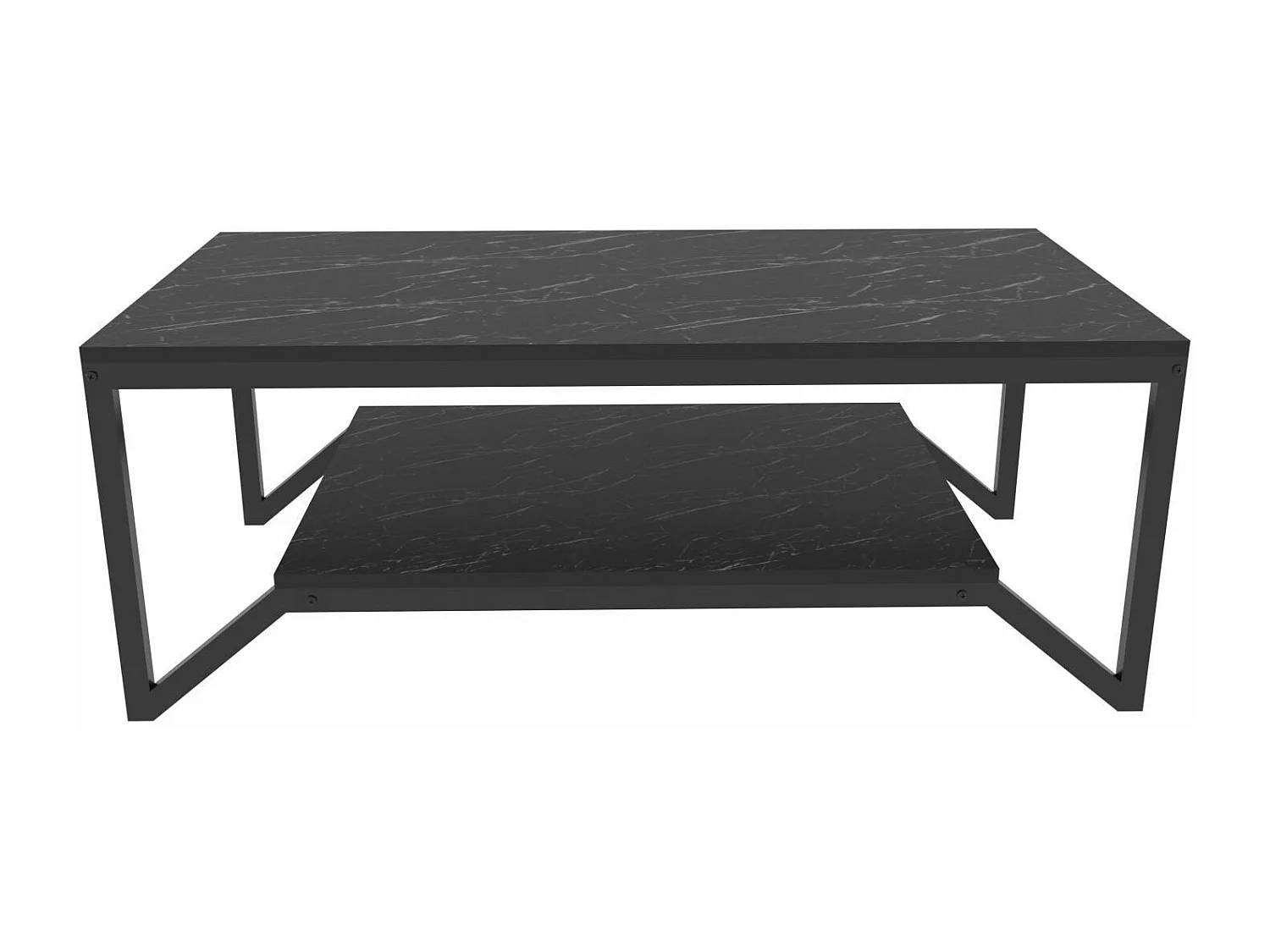 Table basse design houyi en particules de MÉLANINE noir