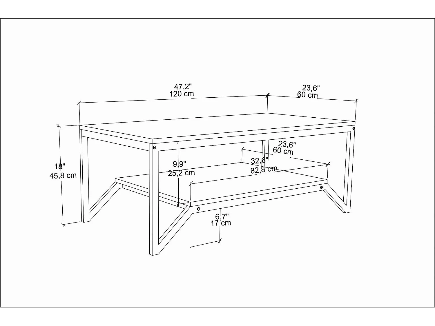 Table basse design houyi en particules de MÉLANINE noir