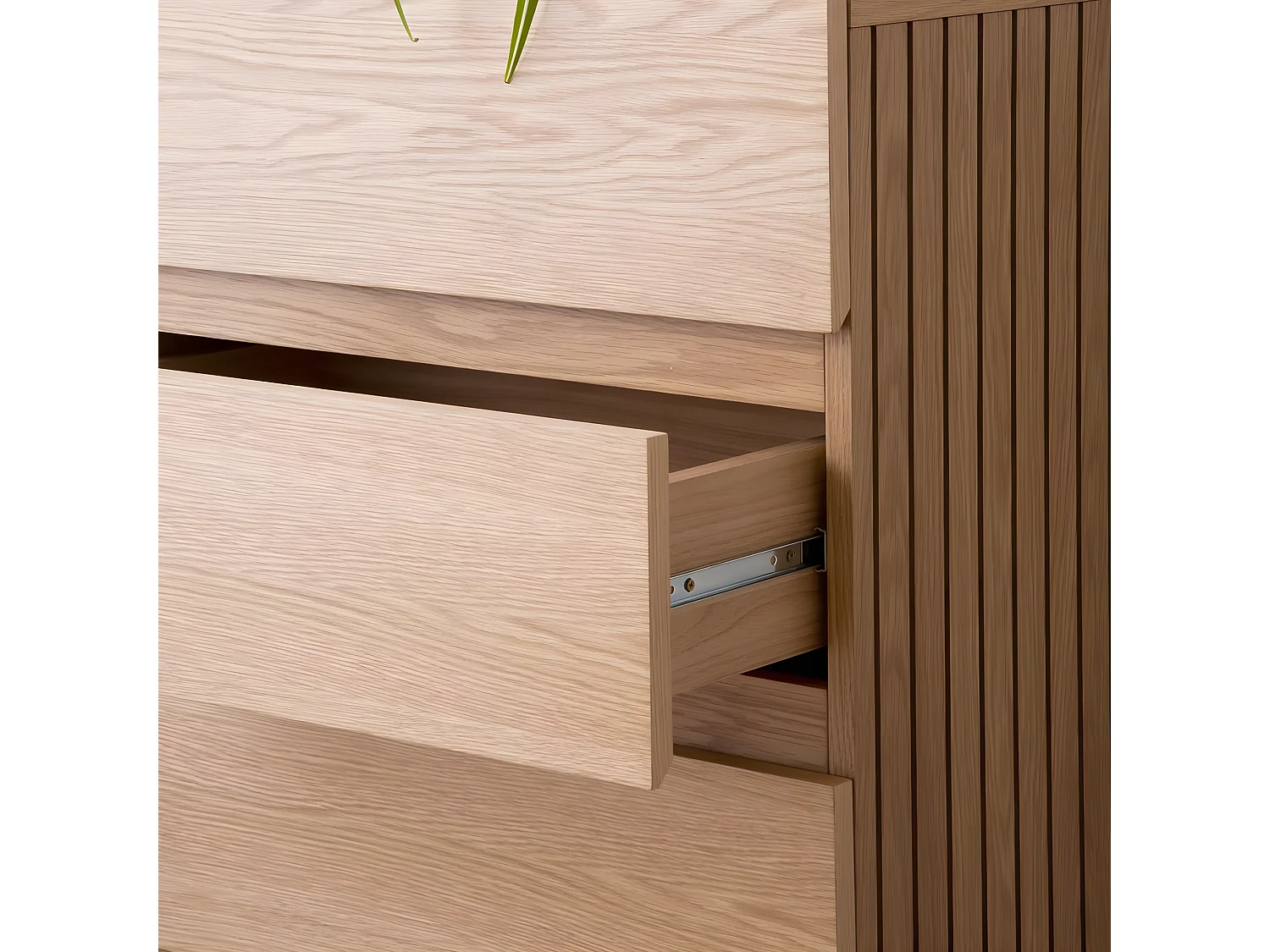 Commode effet bois naturel 120x85