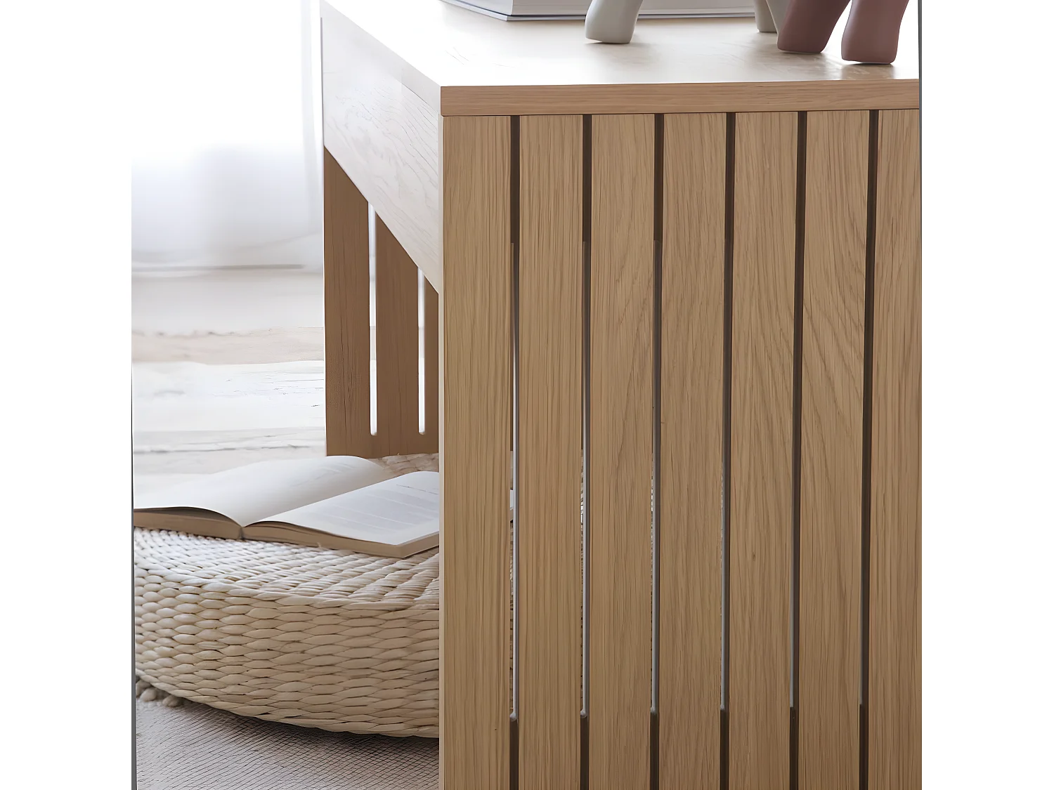 Tavolino da salotto pannello in lamiera naturale naturale 60x50