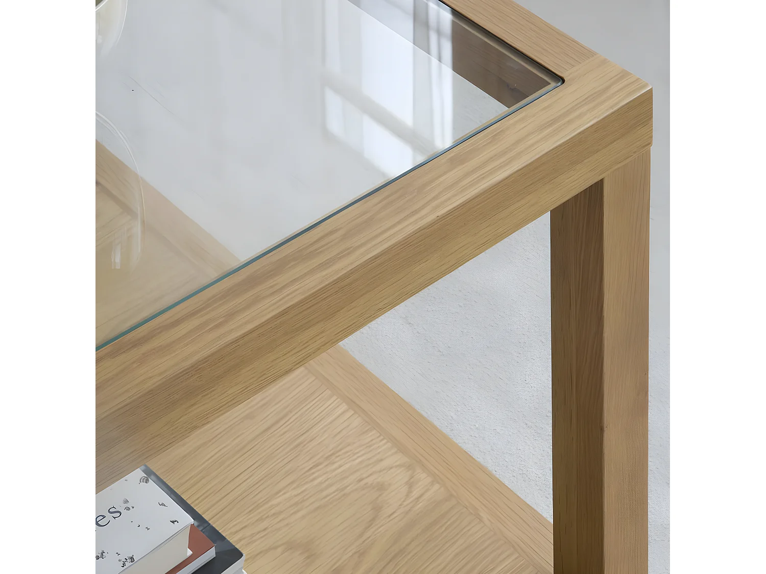 Table basse en bois massif naturel 110x40