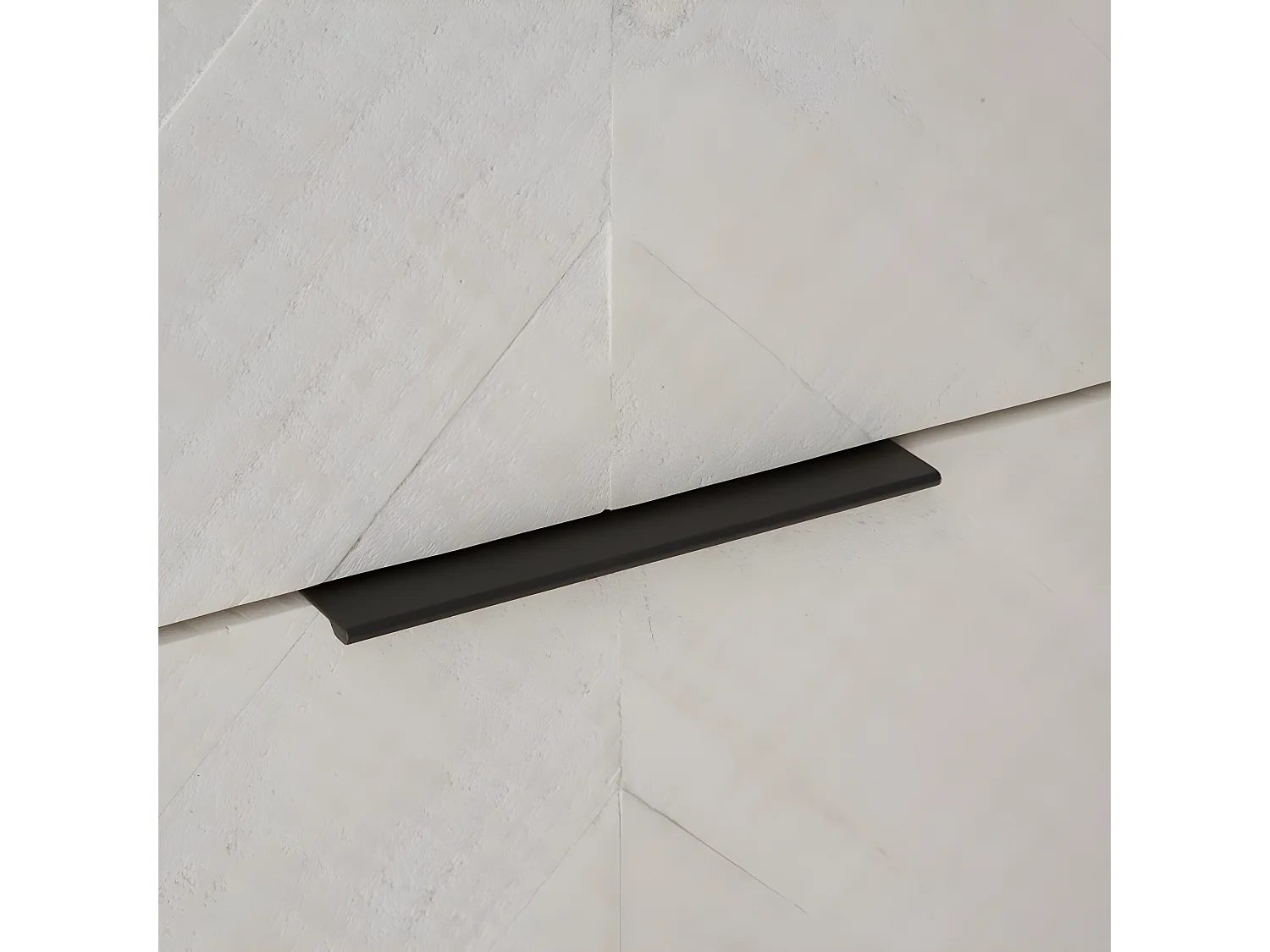 Chiffonnier en bois massif blanc 55x109