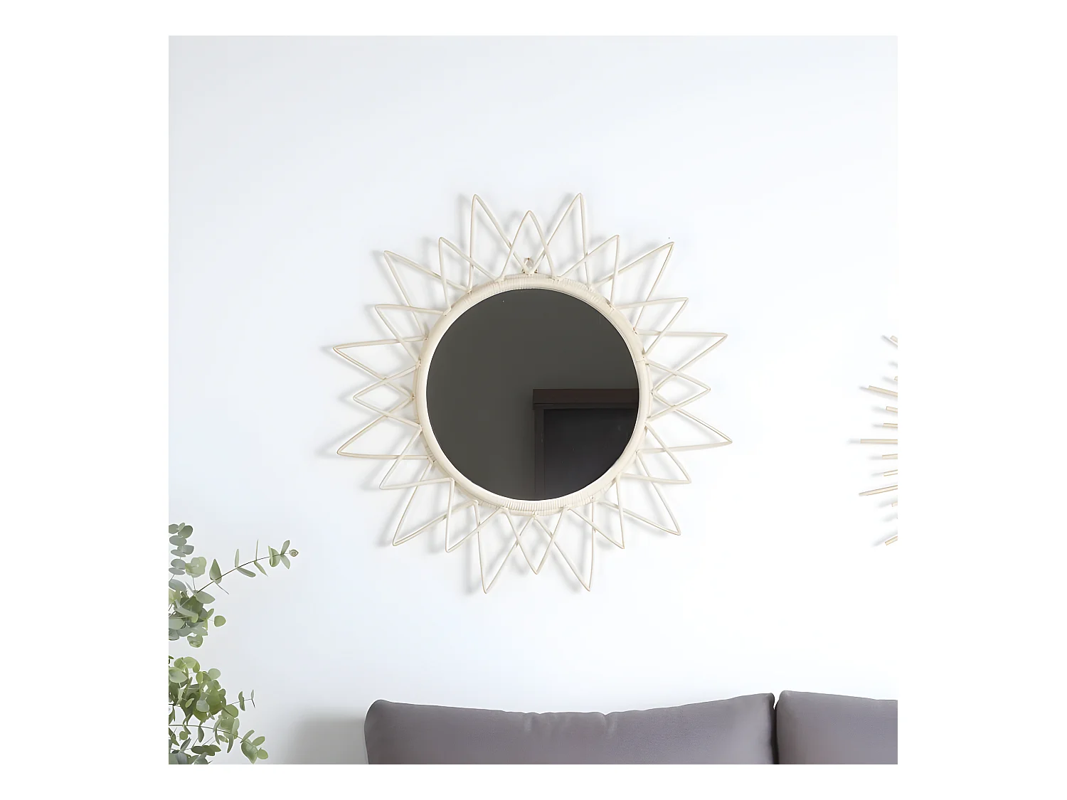 Miroir en rotin Natural Core 0x80