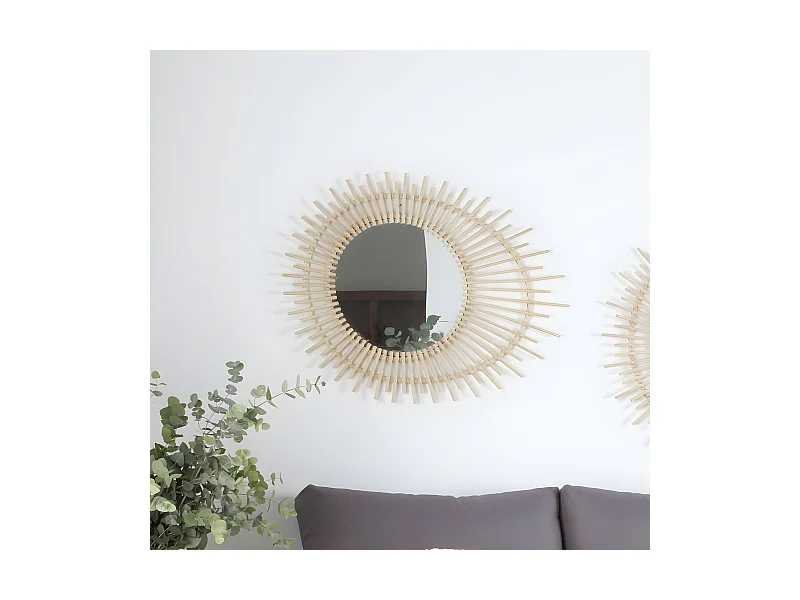 Miroir en rotin Natural Core 0x70