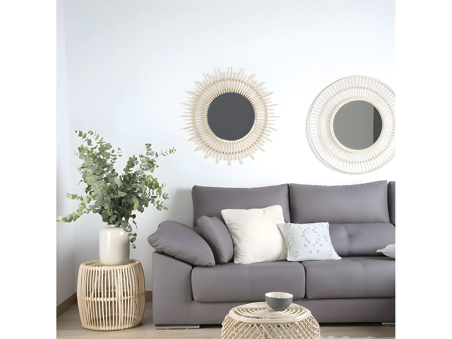 Miroir en rotin Natural Core 0x80