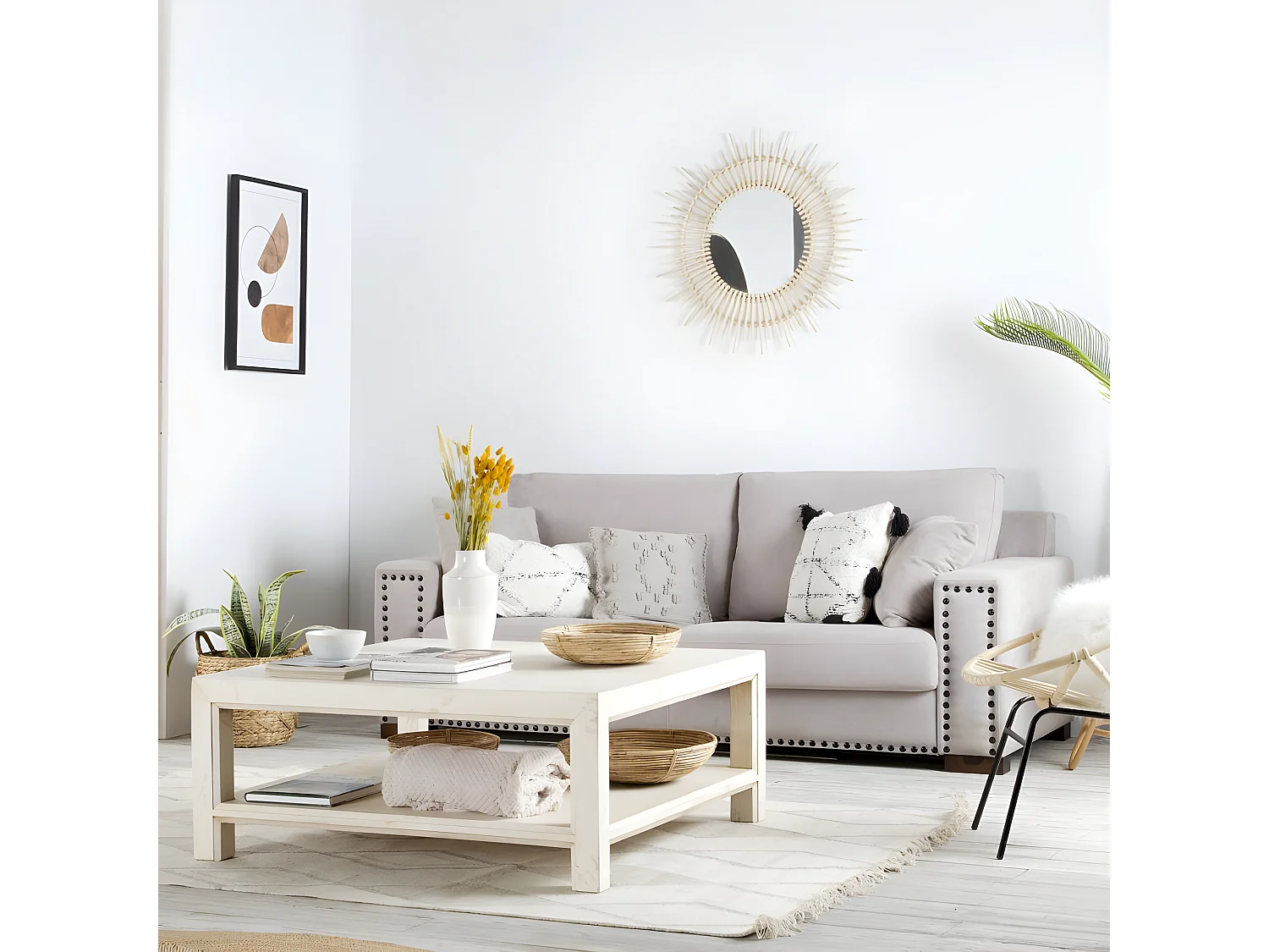 Miroir en rotin Natural Core 0x80