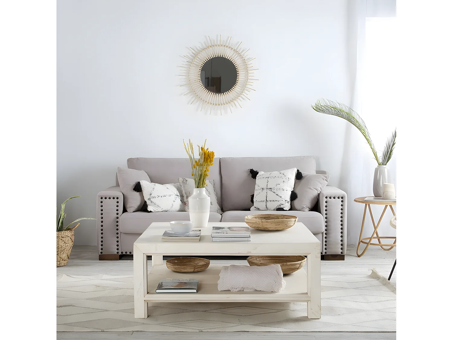 Miroir en rotin Natural Core 0x80