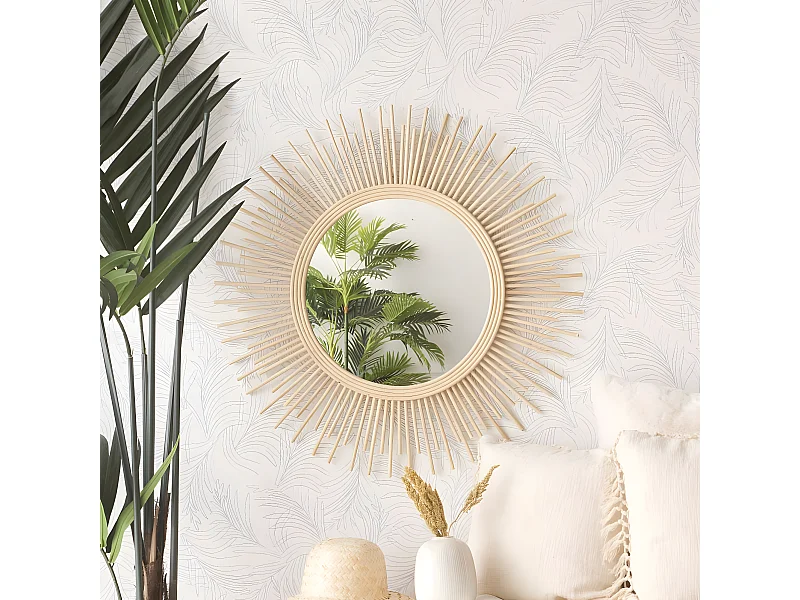 Miroir en bois massif Natural Core 0x80